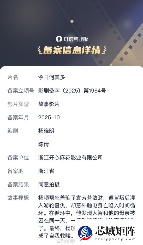 开心麻花新电影《今日何其多》立项：时间循环奇幻片