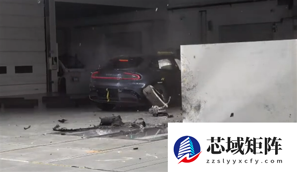 小米YU7 25%小偏置碰撞测试实拍！雷军：“丢轮保命”为安全 不是轮毂不坚固 