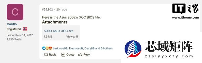 2000W 性能释放：华硕 RTX 5090 极限超频内部 BIOS 流出，核心电压 1.15V