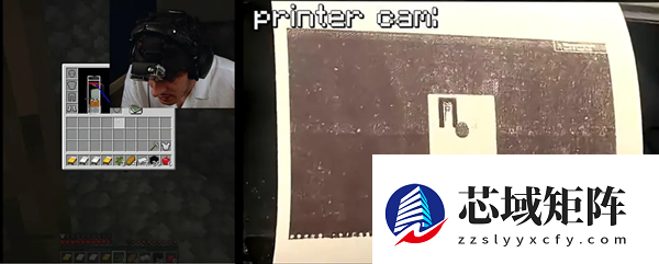 疯狂玩家脑洞大开：用打印机当显示器玩《我的世界》！每秒才0.5帧