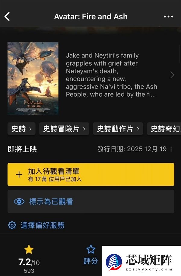 3小时IMAX科幻巨制！《阿凡达3：火与烬》首映特效获压倒性好评