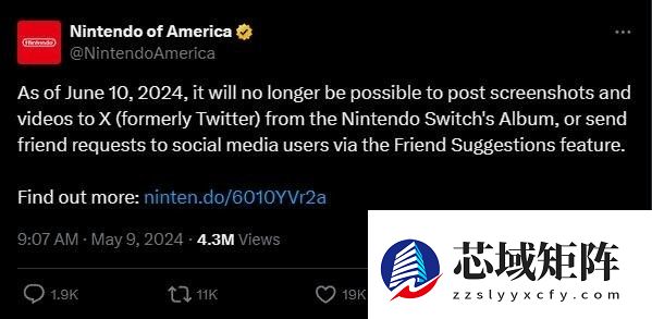 任天堂剥离X平台，玩家怒斥马斯克
