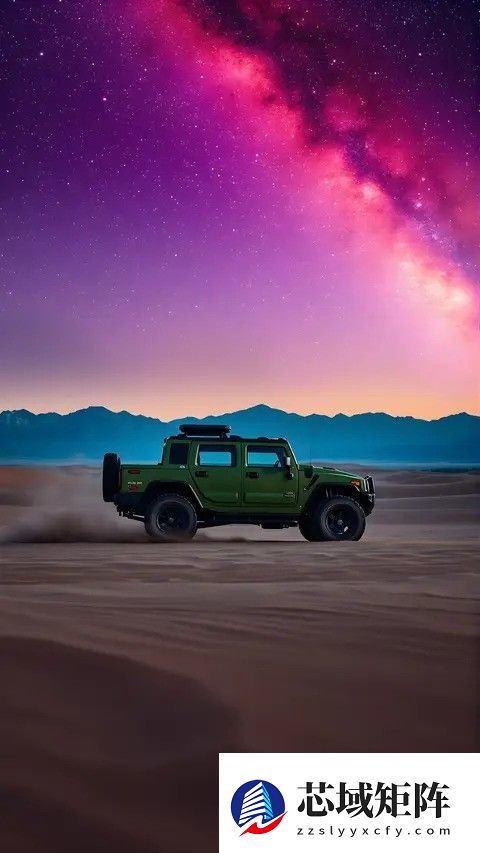 银河之下沙漠之中 越野车静伫绘壮美画卷