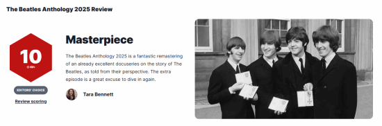 披头士精选集2025获IGN满分：视听重塑的传奇之旅