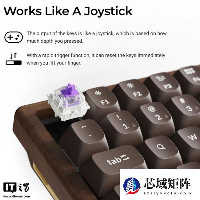 Keychron 推出 K2 HE 全木特别版机械键盘：三模连接，佳达隆双轨磁轴