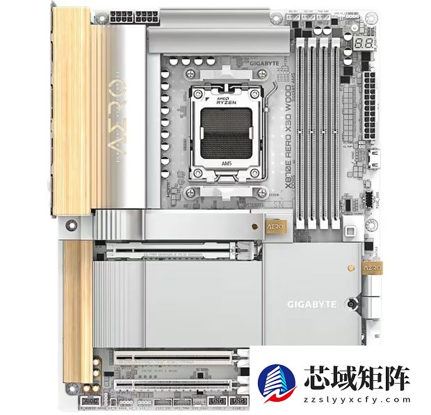 技嘉推出 X870E AERO X3D WOOD 主板：实木装饰，自带双 5Gb 网口