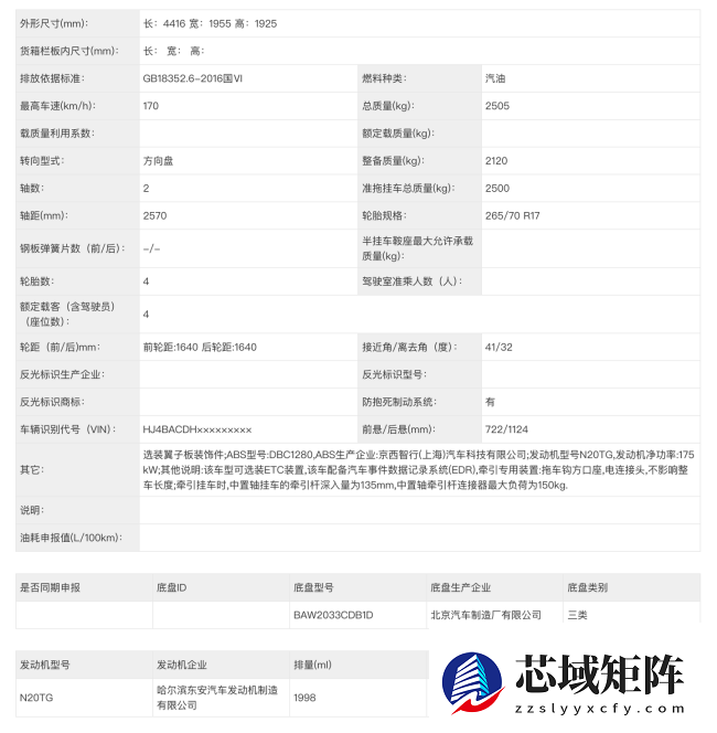 212 越野车 T10 申报:主打硬朗复古风,双门 + 可拆卸车顶