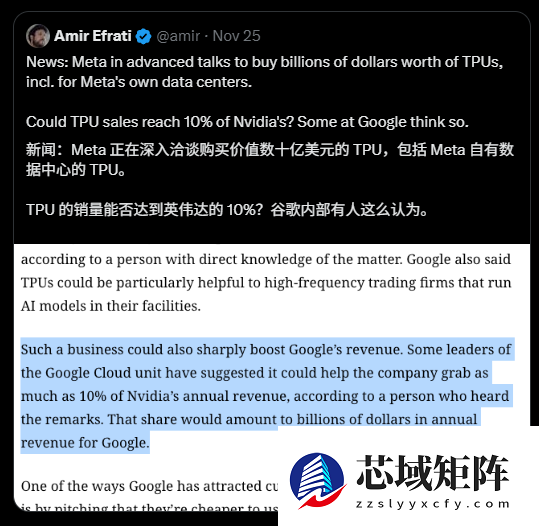 谷歌憋了十年的大招 让英伟达好日子到头了?