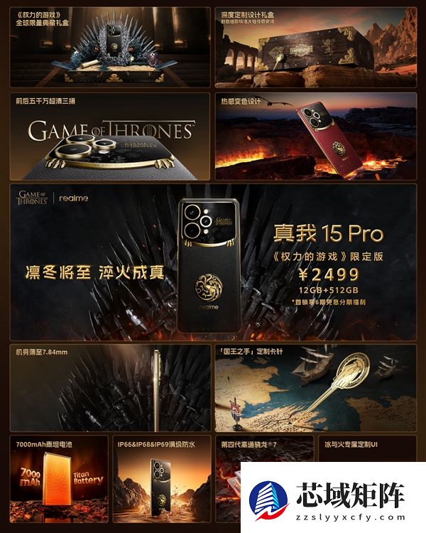 2499元！真我15 Pro《权力的游戏》限定版开售：超豪华礼盒套装