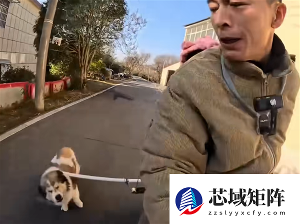 骑车怕被狗追？男子发明两代车载打狗棒 网友：实用又搞笑 