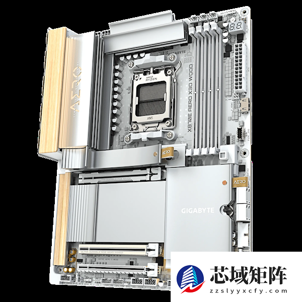 技嘉X870E AERO X3D WOOD主板用上木头、皮革：精美如艺术品