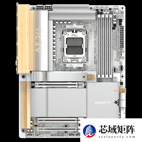 技嘉X870E AERO X3D WOOD主板用上木头、皮革：精美如艺术品