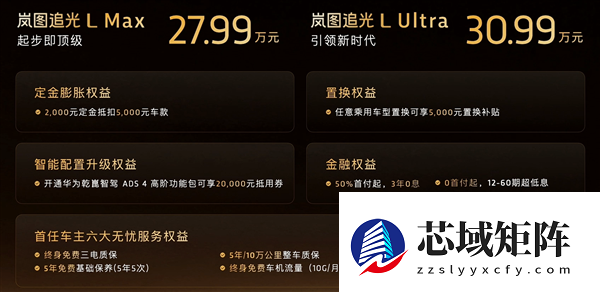全系63度大电池+华为ADS4 岚图追光L上市：27.99万起