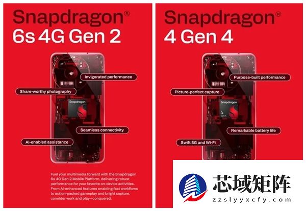 高通骁龙4 Gen4/骁龙6s 4G Gen2发布：千元机新搭档来了
