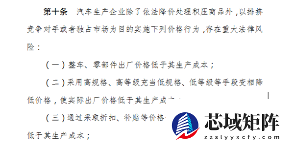 禁止亏本卖车！车圈儿多年的价格战要结束了