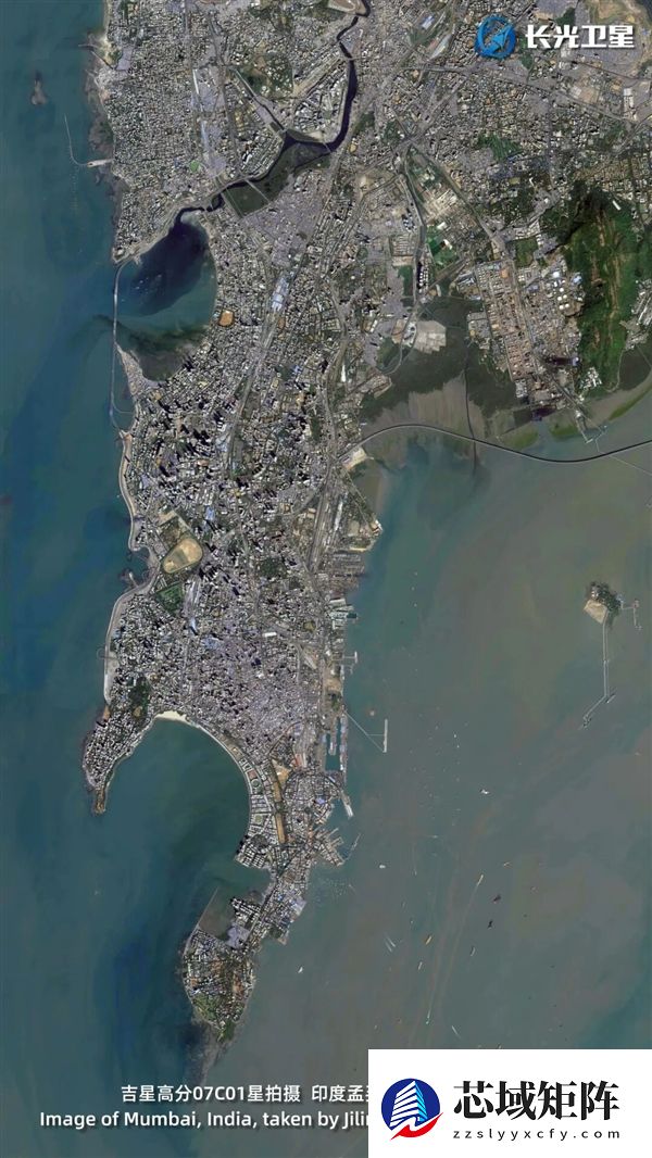 卫星眼中的印度大城市孟买：上海果然不如它！