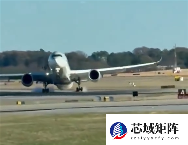惊险！一空客客机在美国遇强风艰难降落 复飞时机尾险擦地