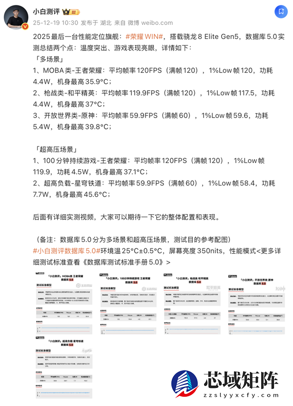 跑分第一！荣耀WIN电竞旗舰性能实测：性能霸榜不是说说而已