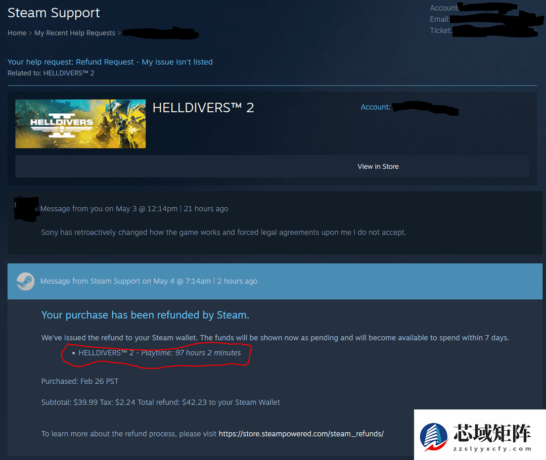 地狱潜者2超2小时退款引热议
