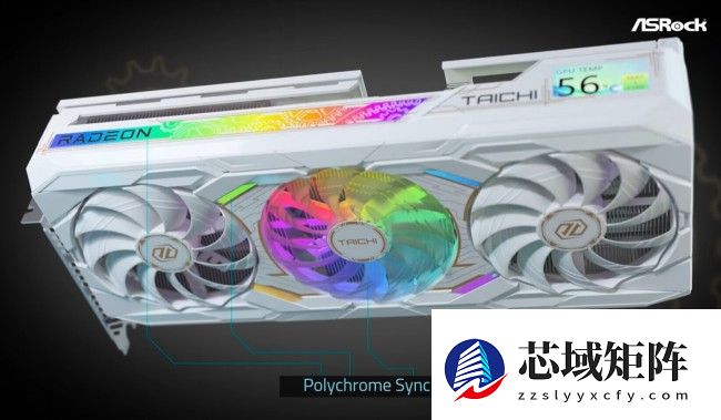 华擎推出 RX 9070 XT Taichi 白色显卡，自带 2 英寸 LCD 小屏