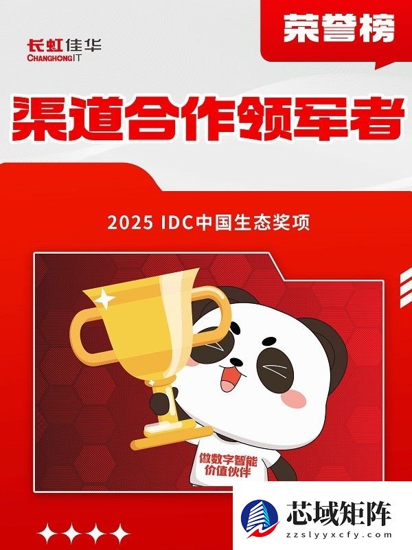 生态领跑，长虹佳华荣膺IDC“渠道合作领军者”大奖