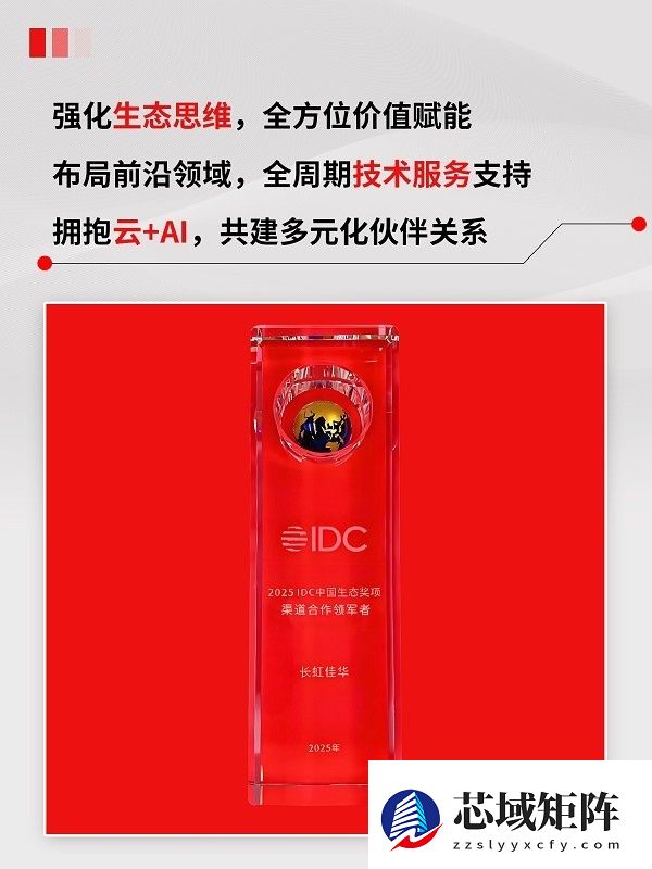 生态领跑，长虹佳华荣膺IDC“渠道合作领军者”大奖