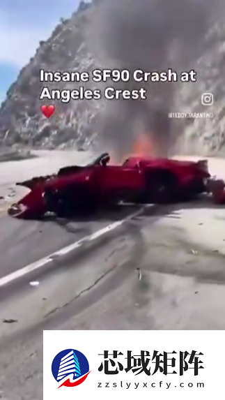 《使命召唤》创始人车祸现场曝光 超跑撞击护栏光速起火