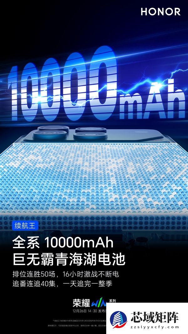 荣耀WIN系列看点汇总：性能/续航最激进的手机