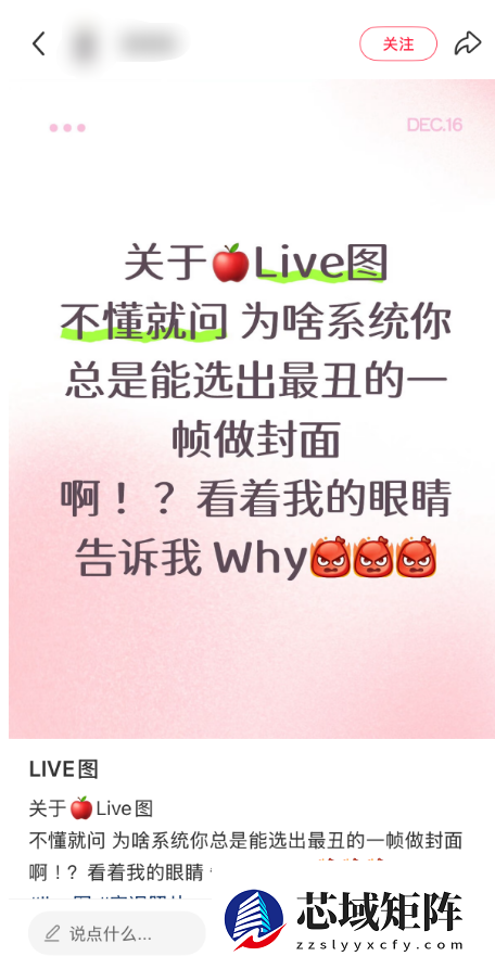 iPhone实况图总定格尴尬瞬间引热议 苹果回应：系统随机选取