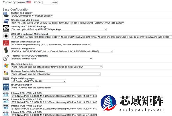 售价超10万元的顶级笔记本！Eurocom新品用上256GB DDR5、RTX 5090