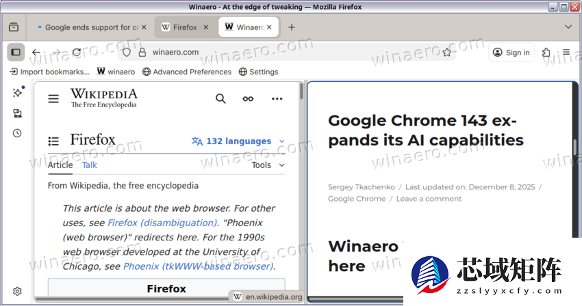 Firefox 146发布：分屏视图上线，多任务浏览更高效