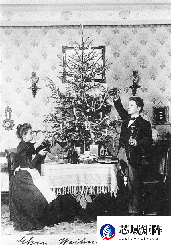 有钱人家里的圣诞树 在今年开始掉色了