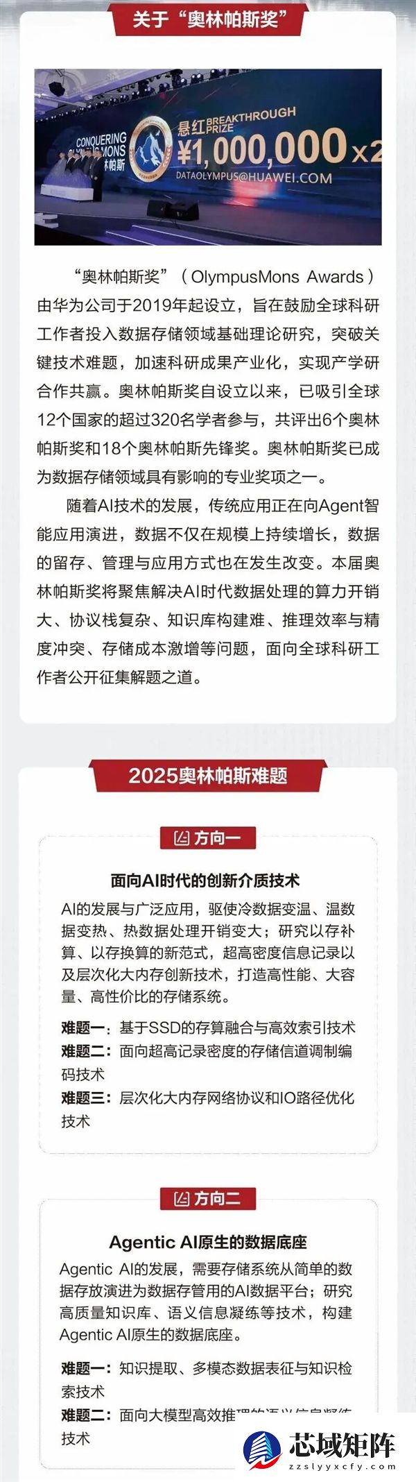 华为：全球悬赏300万元解决AI时代的存储难题