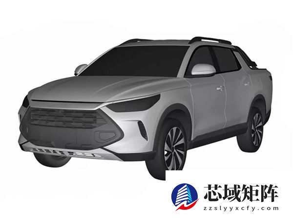 大嘴格栅+贯穿尾灯：比亚迪全新皮卡专利图流出 预计明年上市