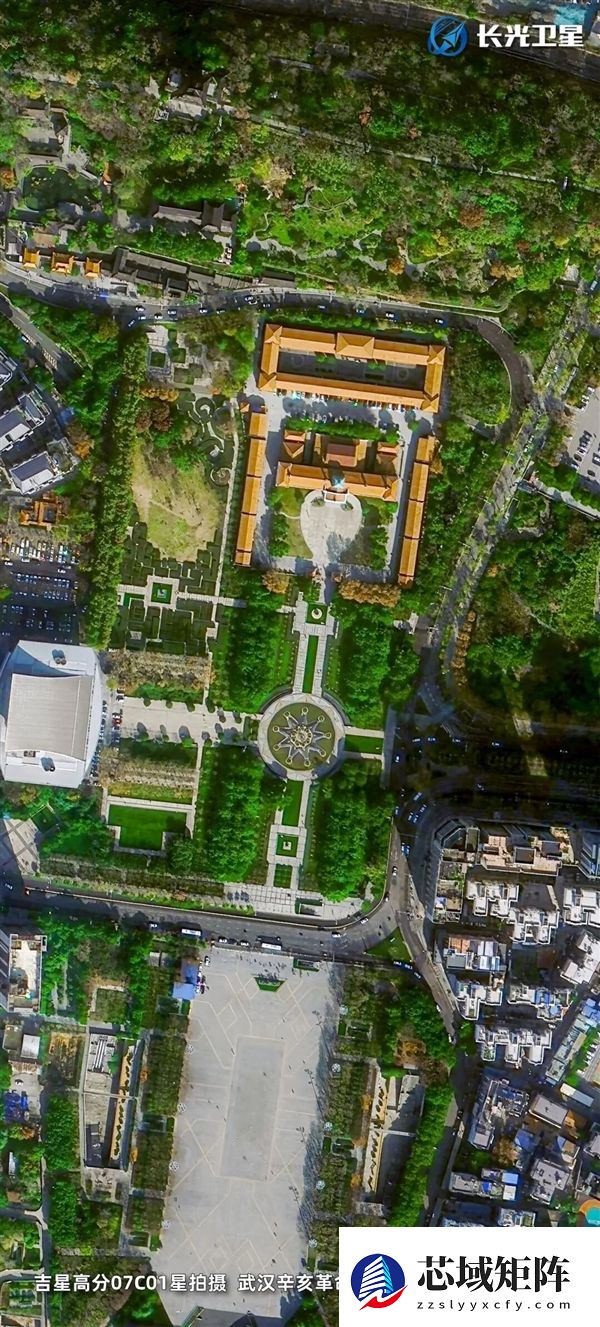 卫星俯瞰武汉：冬日光影中的江城