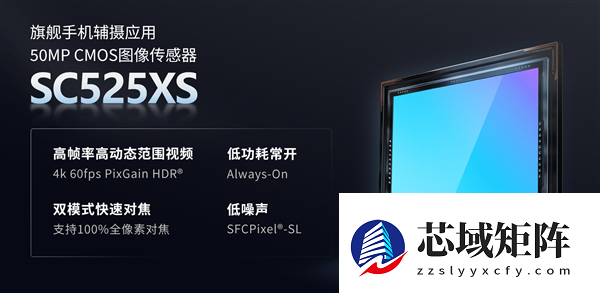 为高端旗舰打造！思特威手机传感器SC525XS发布：5000万像素、全流程国产
