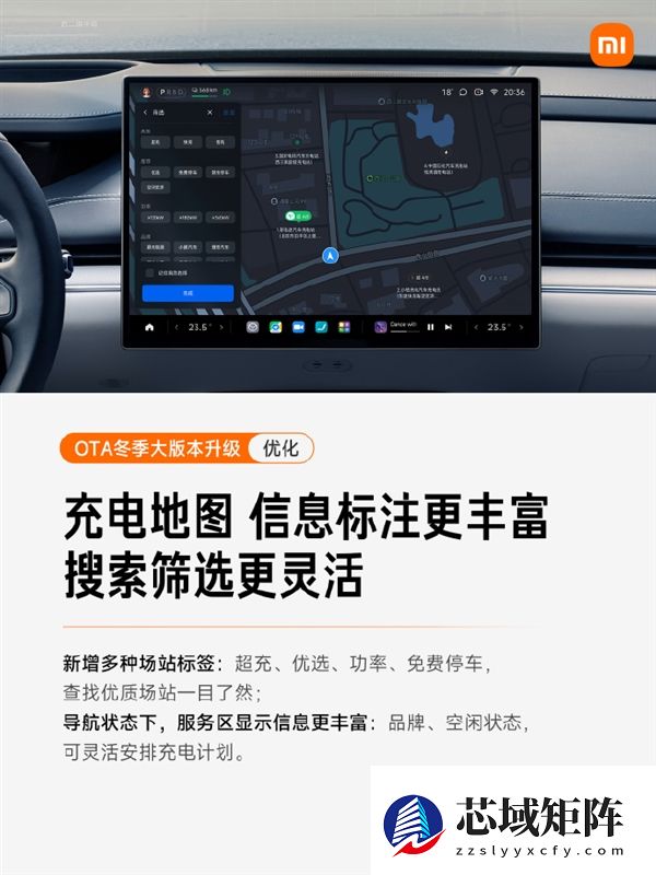 小米汽车OTA冬季大版本升级：6大新功能 支持自动变道避让了