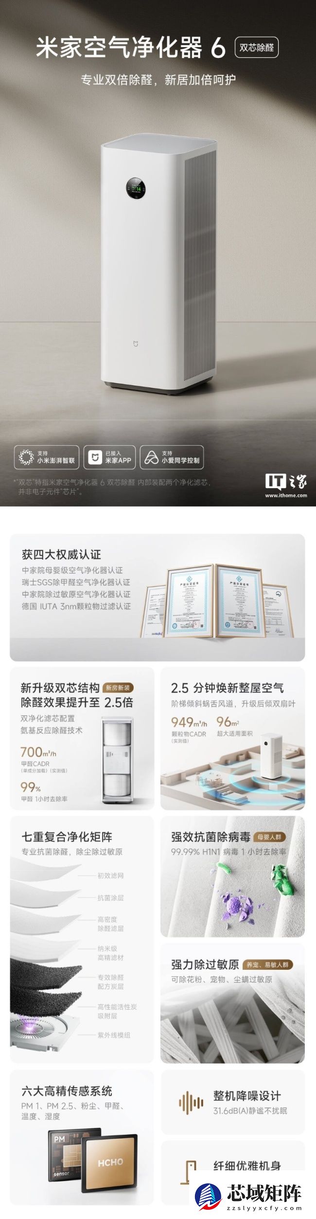 小米米家空气净化器连续十年中国线上销量第一，出货量突破 2500 万台