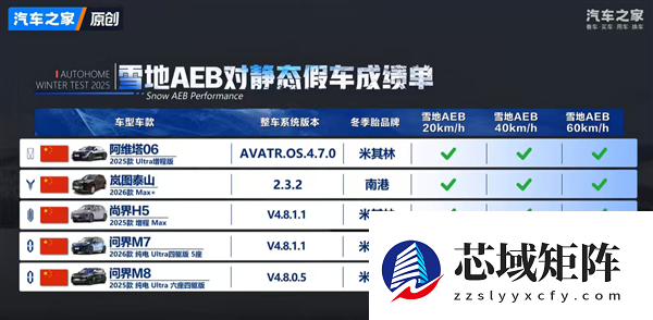 汽车之家50款车冬测大考：阿维塔06雪地AEB刹停、低温充电均第一