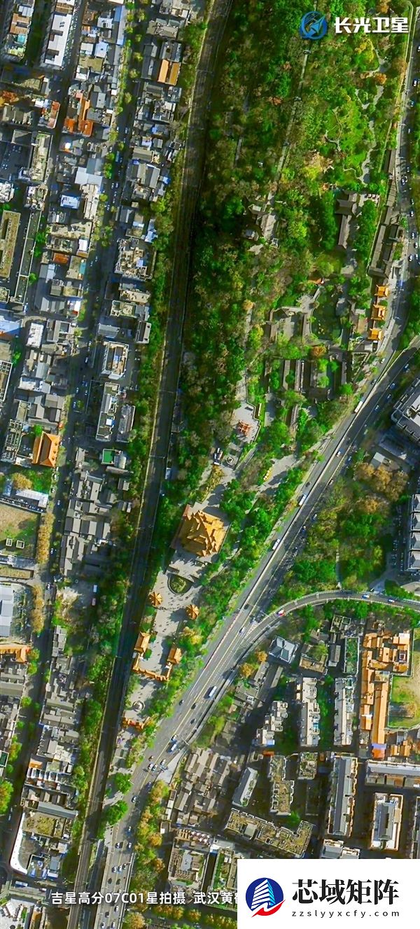 卫星俯瞰武汉：冬日光影中的江城