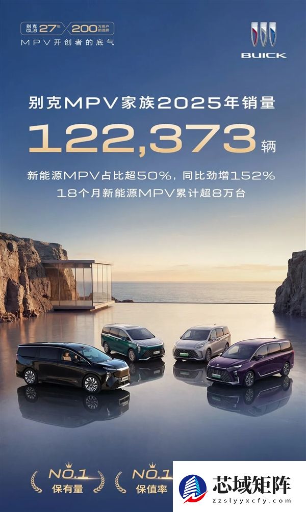 同比增长17%！别克MPV家族2025年销122373辆：新能源累计超8万台