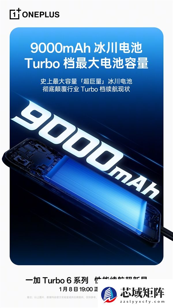 行业最强Turbo档续航！一加Turbo 6/6V全系搭载9000mAh电池