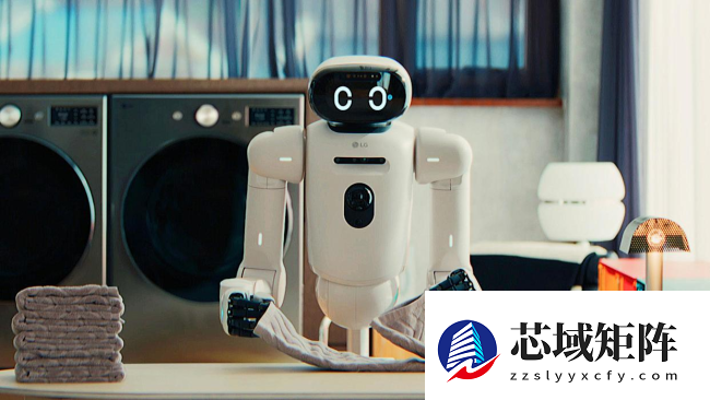 LG 家庭 AI 机器人 CLOiD 首秀，能叠衣服还能帮你上菜