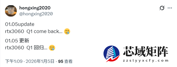 一代神卡重出江湖！NVIDIA要重启RTX 3060供应