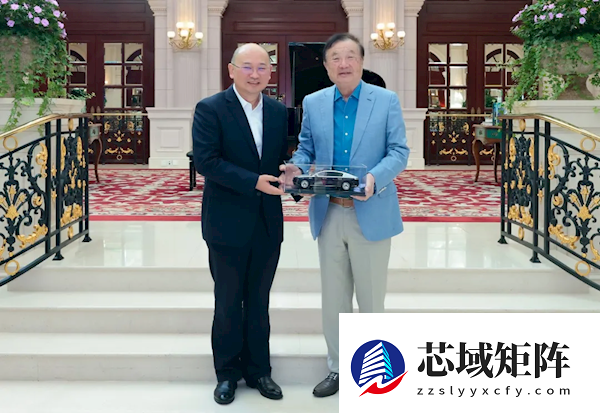 江汽集团董事长项兴初拜访任正非 送出尊界S800车模