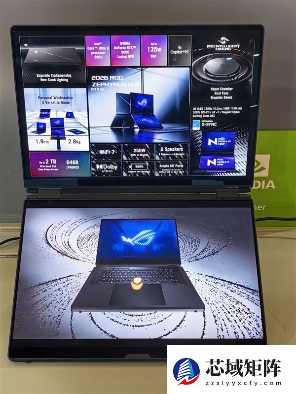 ROG幻16双屏笔记本2026款发布：五大形态 展开超21英寸