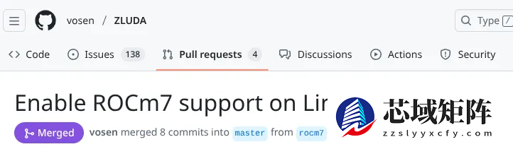ZLUDA支持ROCm 7，助力跨平台AI计算发展