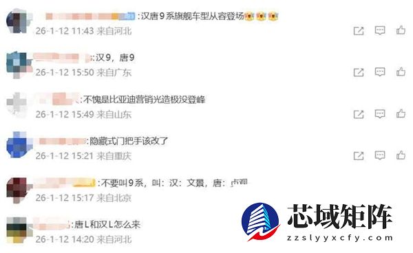 比亚迪9系征名大战！大汉大唐VS汉9唐9：网友争论不休