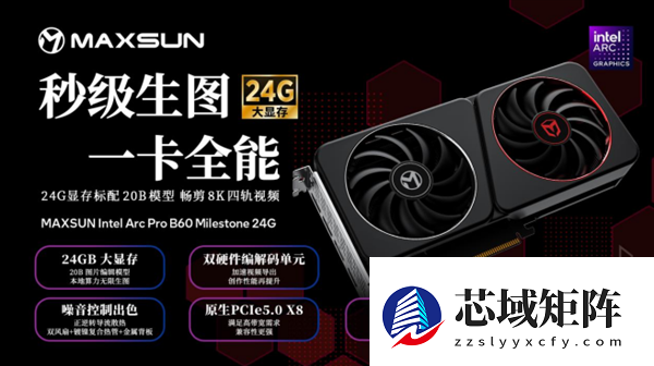 超大显存秒生图！铭瑄Intel Arc Pro B60系列显卡6499元起