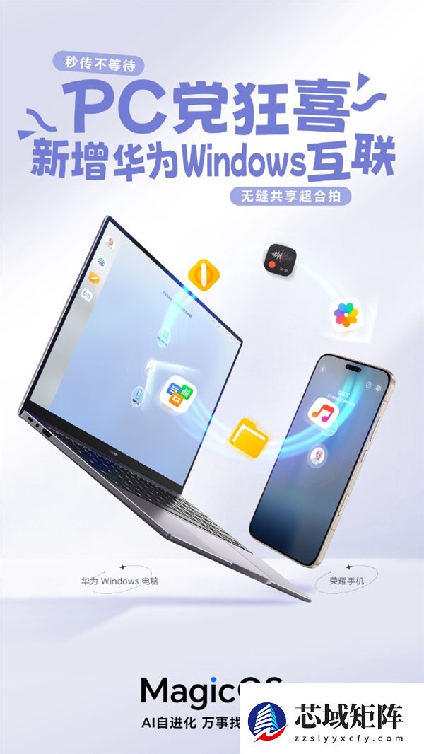 PC党狂喜！荣耀手机支持与华为Windows设备互联：文件互传、屏幕共享